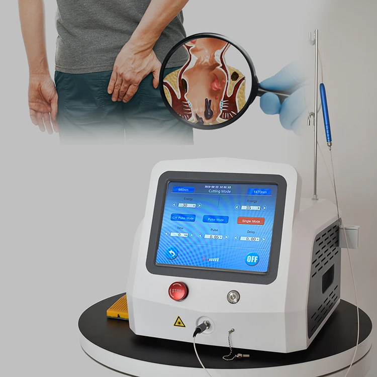 2024 high quality Class IV laser 980nm Anal Fistula surgery laser treatment/1470nm Hemorrhoids Laser Treatment for Proctology