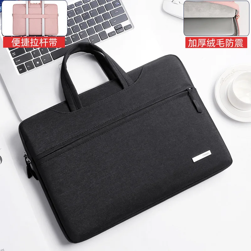 Custom Wholesale 14 15 15.6 Inch Waterproof Zippered Laptop Tote Bag For Computer Protective Sleeve Bag