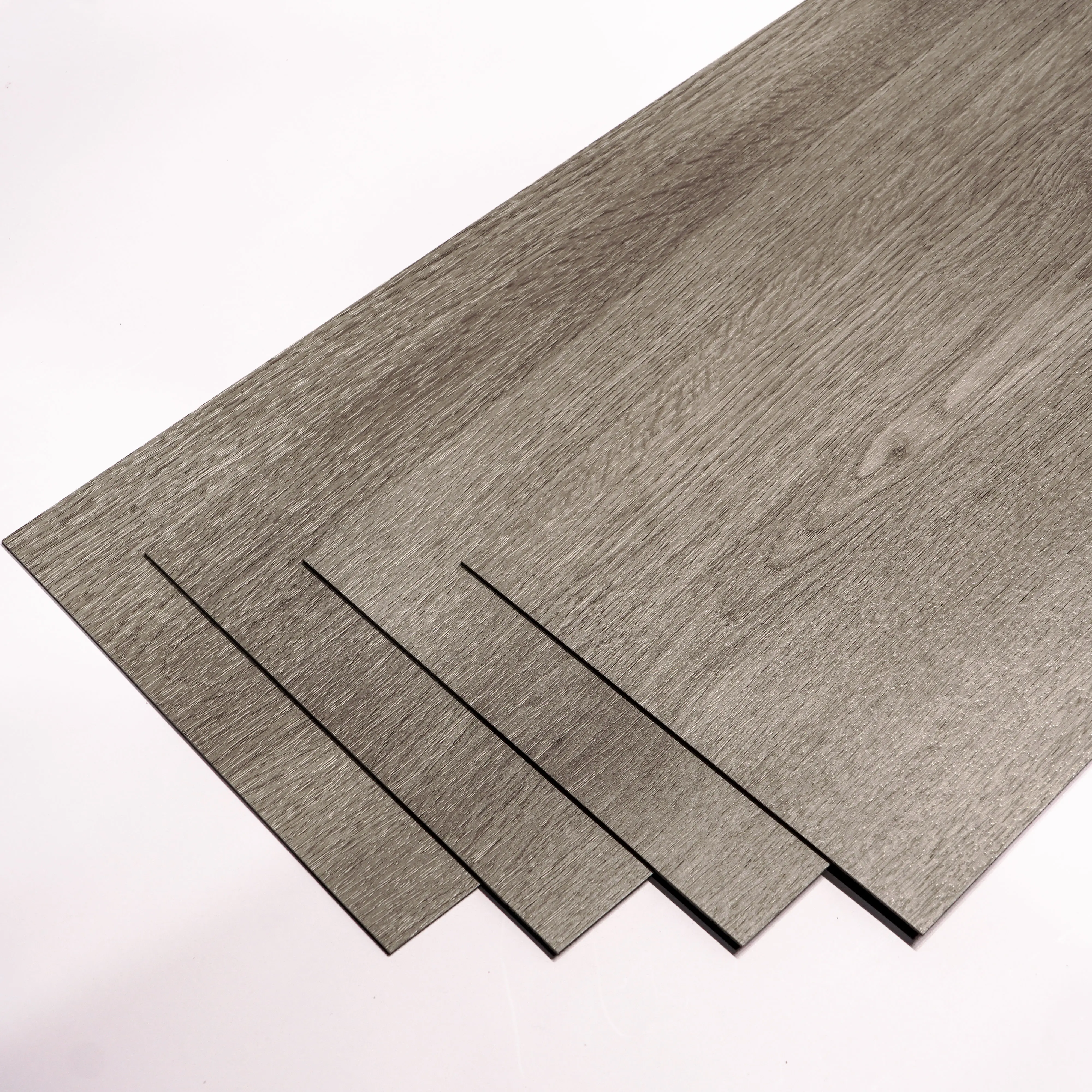 Commercial vinyl plank flooring  fireproof hot selling stone embossed anti flexible glue down