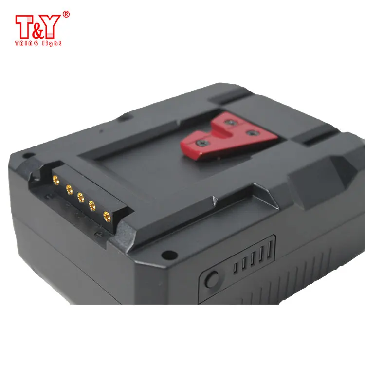 
High power discharge 14.8V 10A compact vmount battery for LED light 