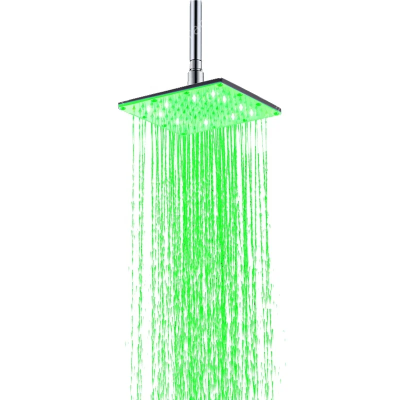 8 inch Bathroom Single Red Color LED Shower Fan Light