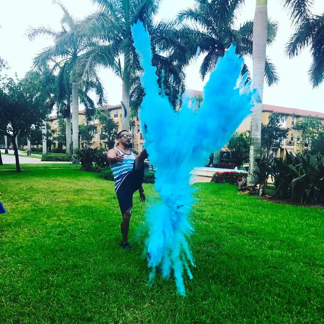 Wholesale 30cm Baby Show Gender Reveal Confetti Cannon Boy Or Girl Party Powder Popper Cannon