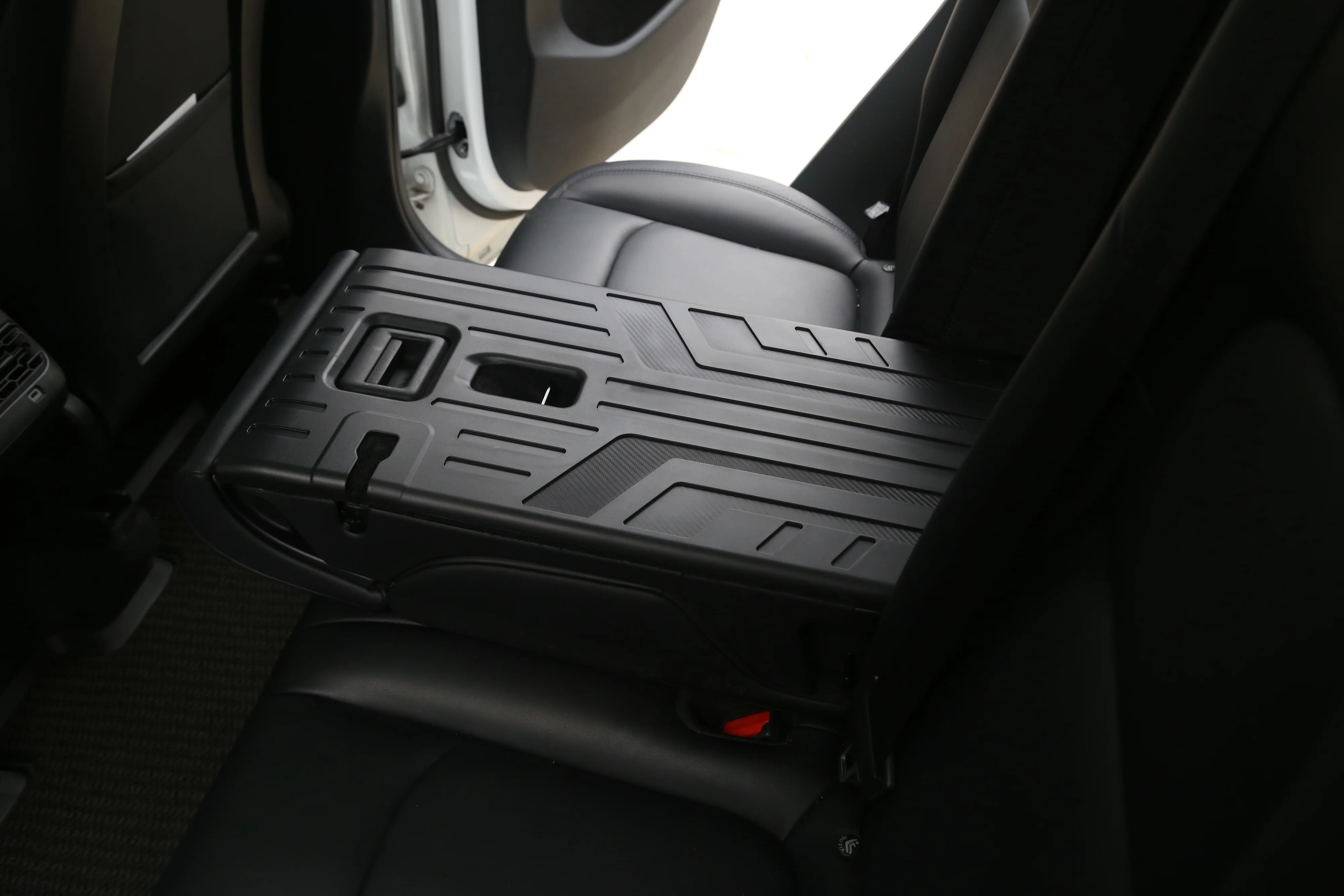 New Arrival ABS material Carbon fiber finish Rear Trunk Seat Back Mats for Model Y