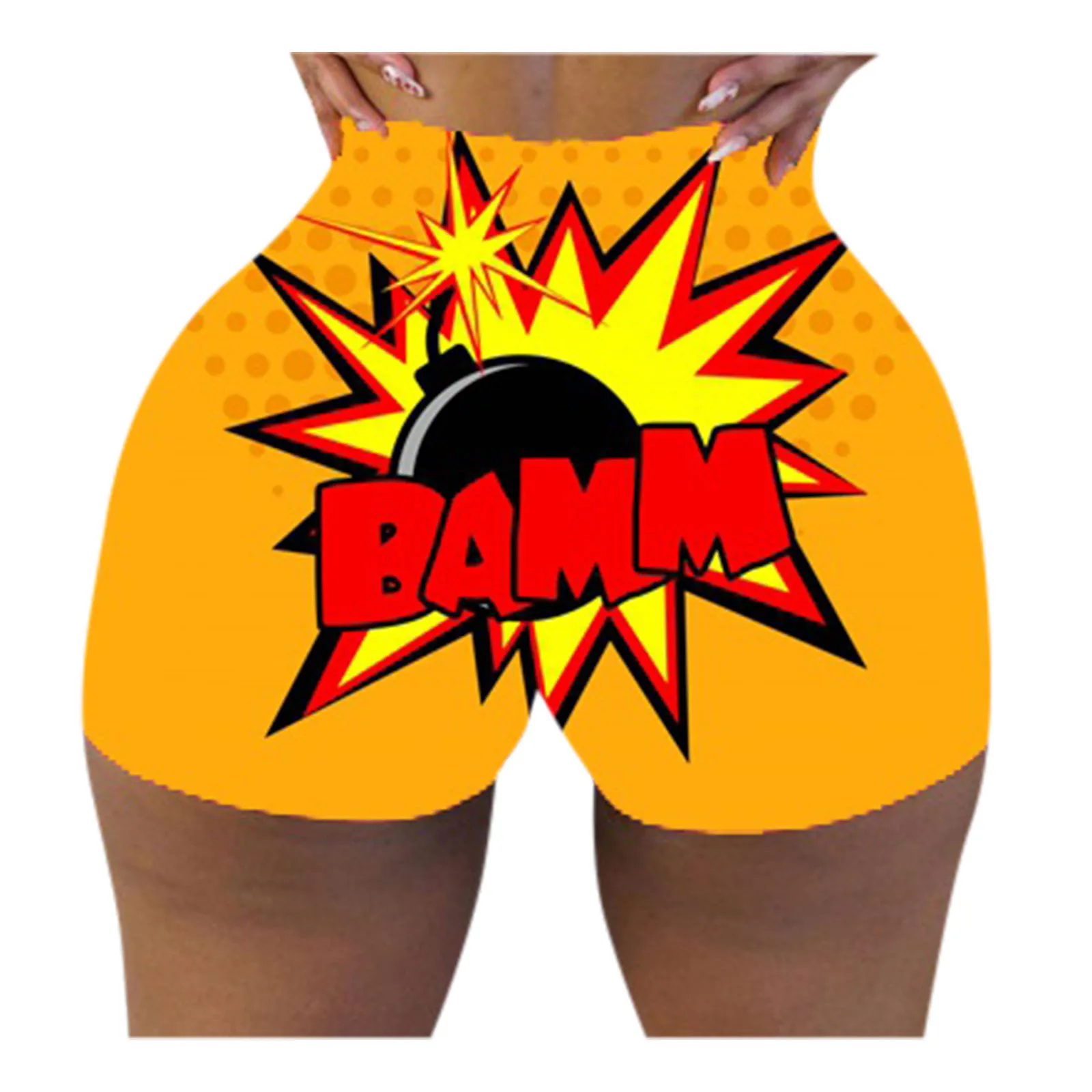 OLAF 3xl Custom High Waist Sport Yoga Workout Fitness Running Casual Cute Print Summer Candy Snack Women Shorts Pants For Women