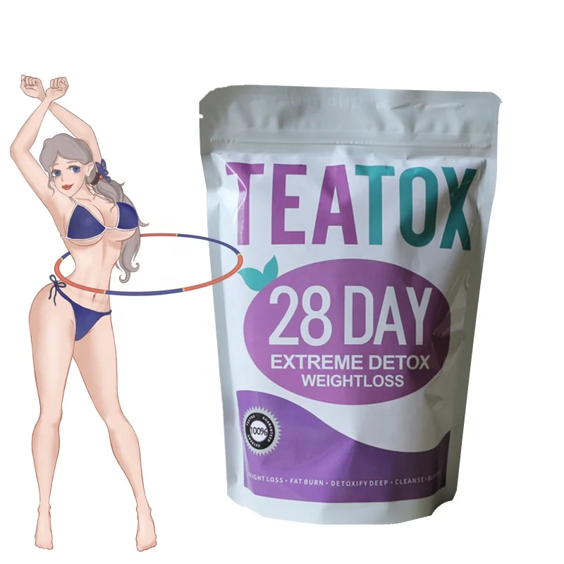 28 days flat tummy tea fat burner Private label teatox 28day extreme detox weight loss detox fit tea supplements