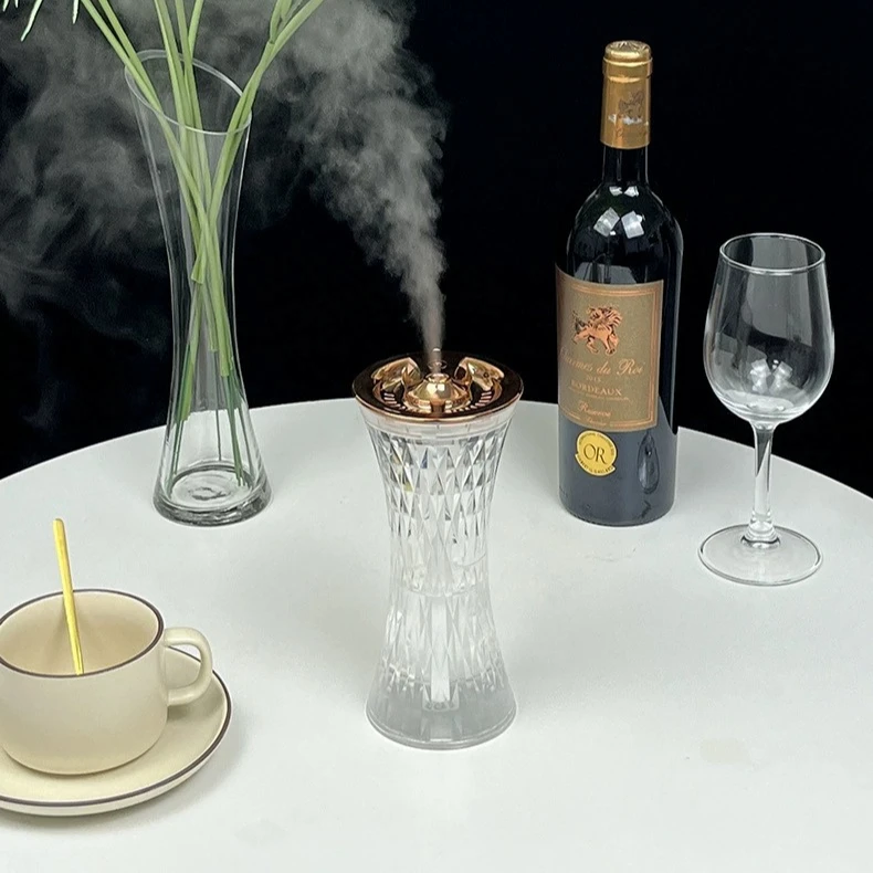 Wholesales 270ml Crystal Touch Control usb Colorful Night Light Led mini Table Lamp Cool Mist Bedroom Humidifier