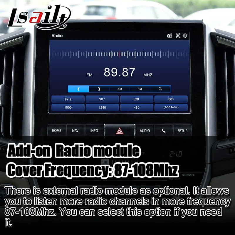 PX6 Android Video Interface for Land Cruiser LC200 Toyota 2014-18 GPS Navigation with CP & AA by Lsailt