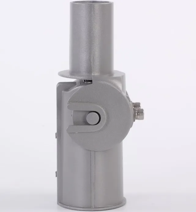 60mm adjustable street light pole adaptor Pole Reducer 90 degree angle