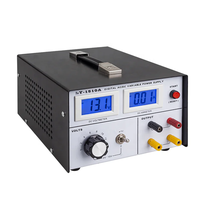 digital ac dc dual output 14v 15v 10a variable power supply