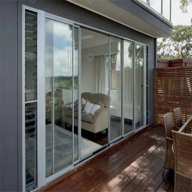 Prima Exterior Bi folding Door Aluminum Patio Bifold Doors Accordion Folding Glass Door