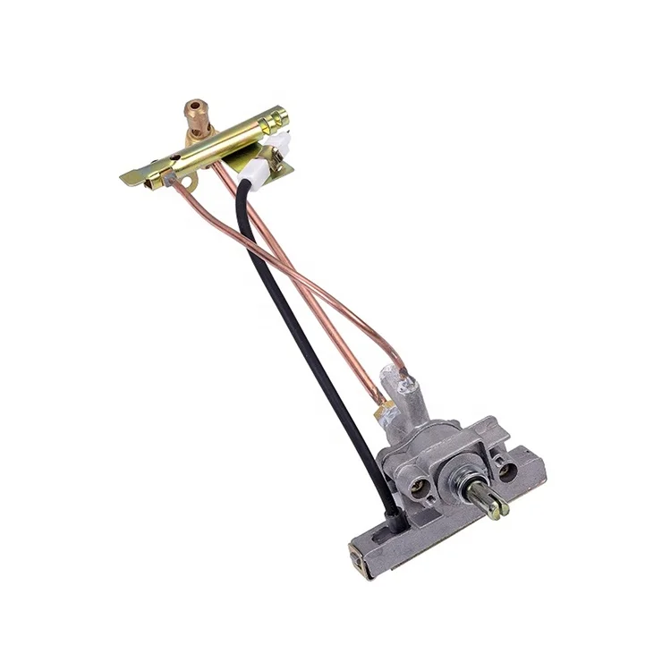 Best Quality 30 Degree Single Pipe Gas Burner Cooker Valve With Guide Tube