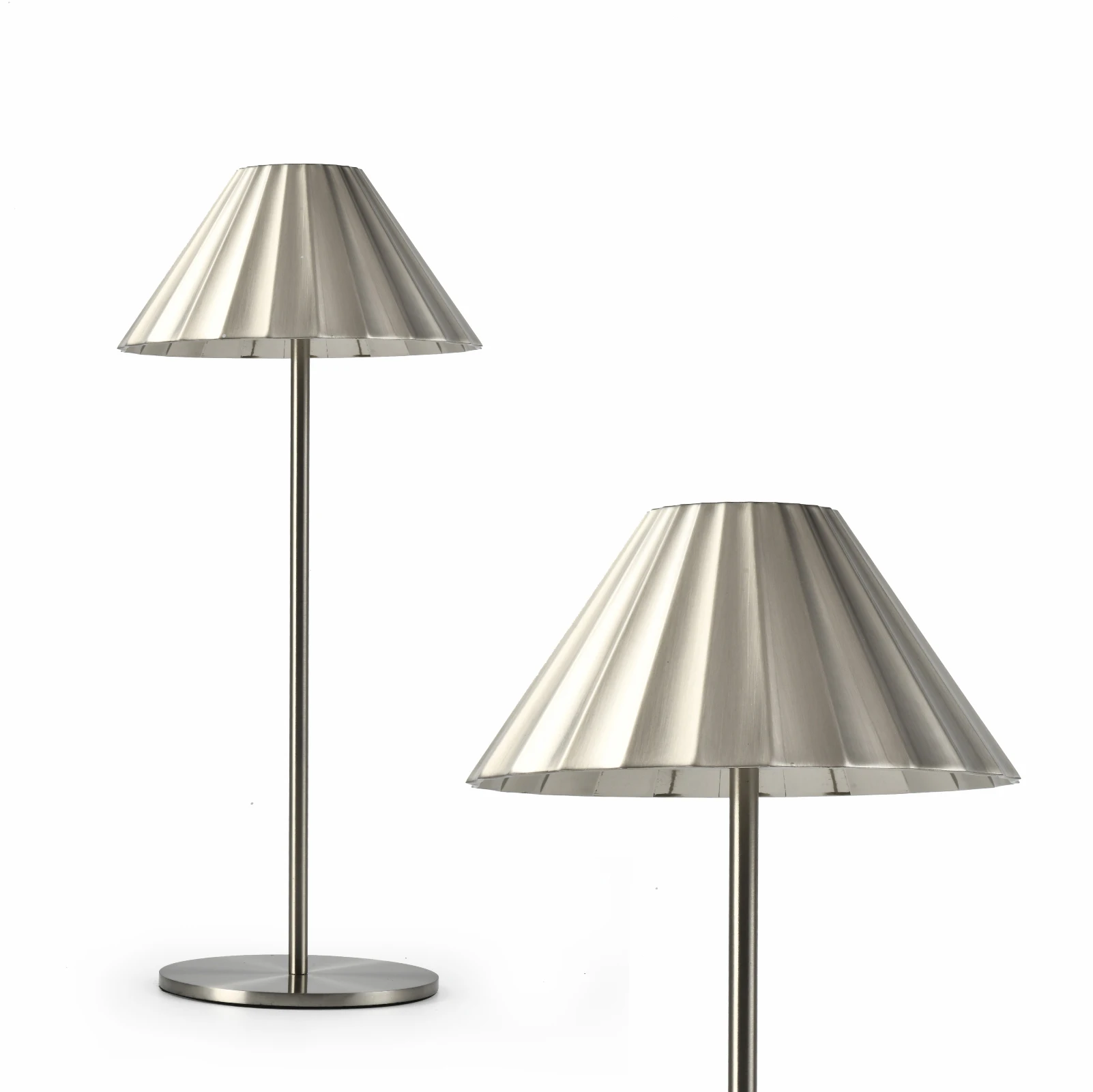 Cafe dining room decorative gold desk lamp adjustable battery operated cordless rechargeable led table lamp