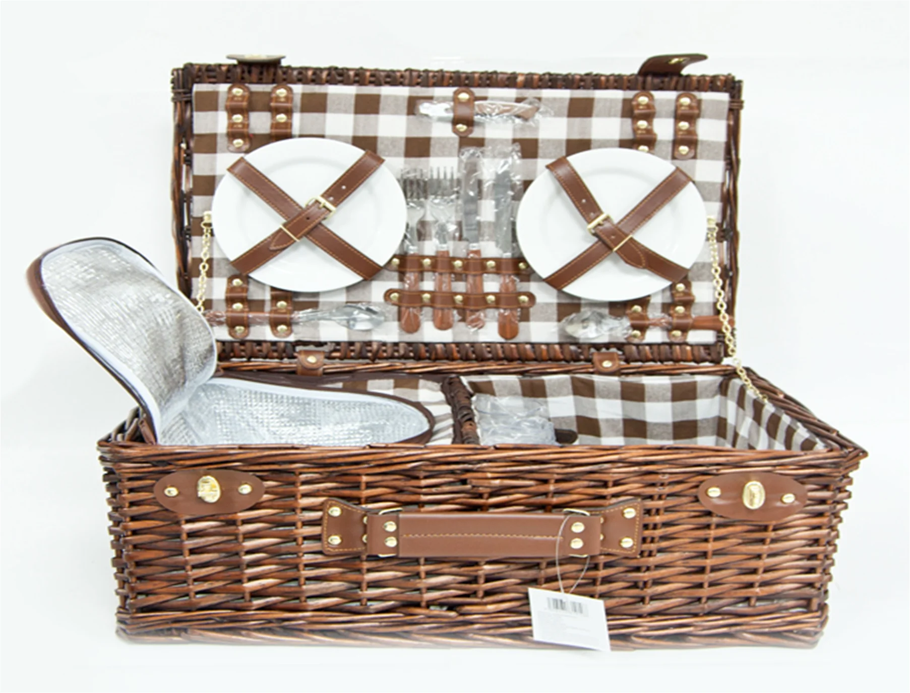Eco-friendly Natural material handmade rattan wicker willow new design picnic basket  food basket storage basket