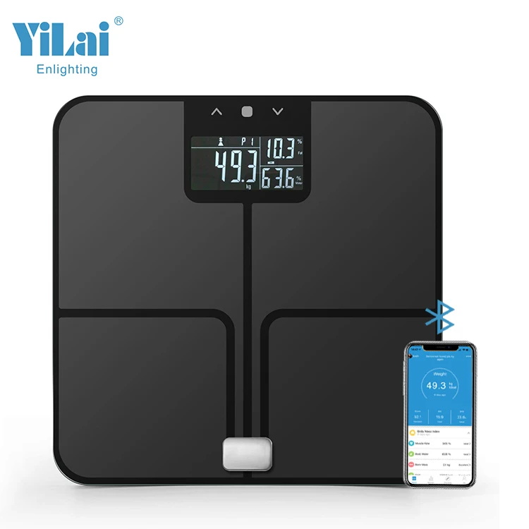 Wholesale High Accuracy Large Display Digital Bathroom Fitness Smart Body Fat Scale