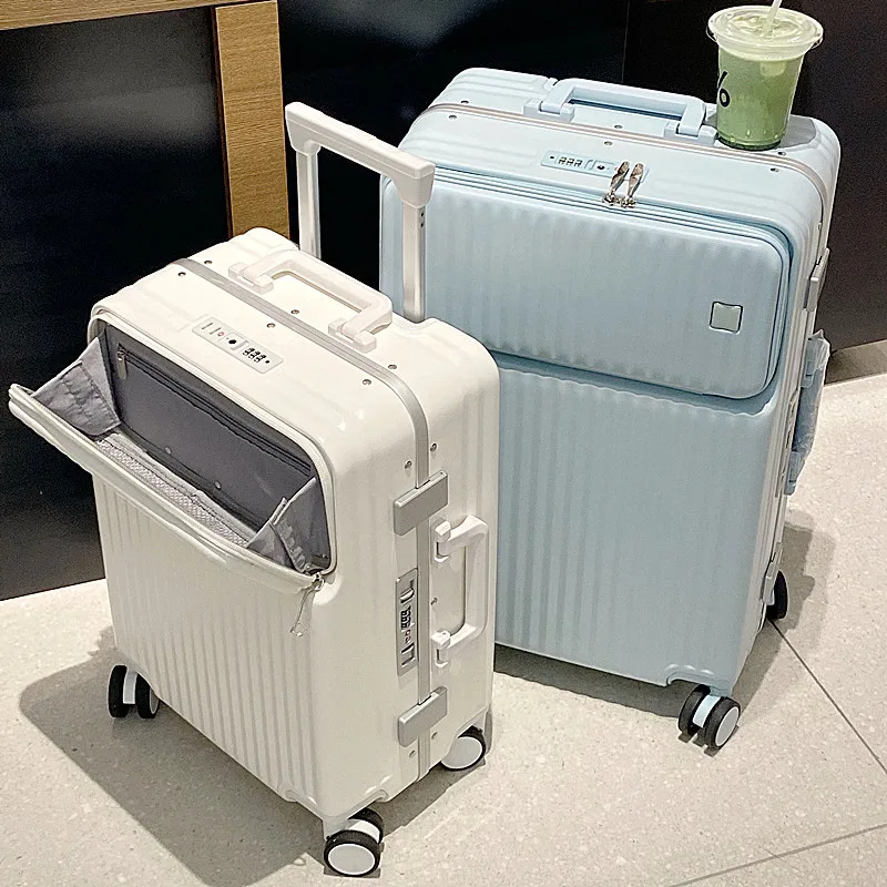 2023 New Design Suitcase Travel Luggage Trolley Light Boarding Box Hot Sale Custom Design New Candy Universal wheel Suitcase
