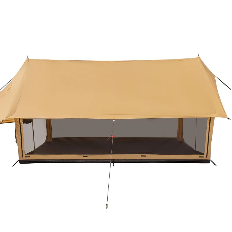 Outdoor family large waterproof windproof vintage herve roof ridge four seasons camping tent
