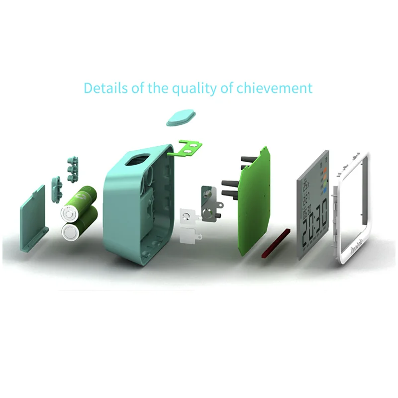 Fullwill High Quality Digital Alarm Clock Temperature Date Display Classic Style Table Clock with Dimmable LED Backlight