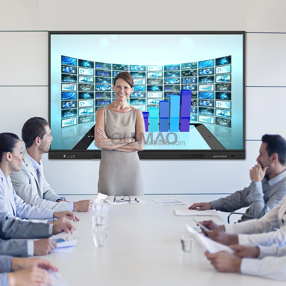 43 65 75 86 Inch Portable Smart White Board Digital Education Wireless Clever Touch Screen Interactive Whiteboard For Classrrom