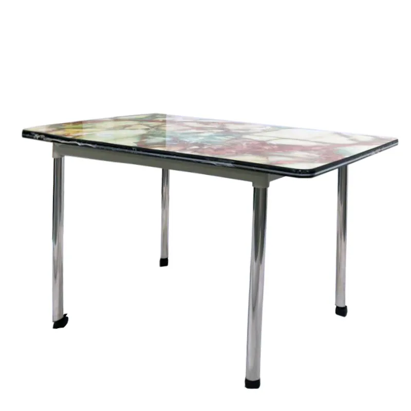 Cheap Vintage Rectangular Wood Top Metal Frame Dinning Furniture Restaurant Table / Luxury Iron Metal Legs Dining Tables Design