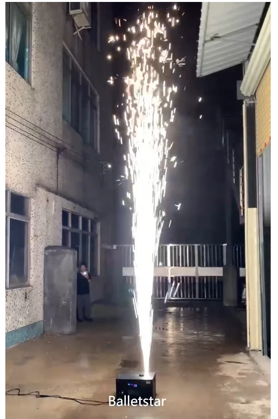 Waterproof stage effects cold spark machine low smoke sparkler machine for wedding and concerts 10meters height
