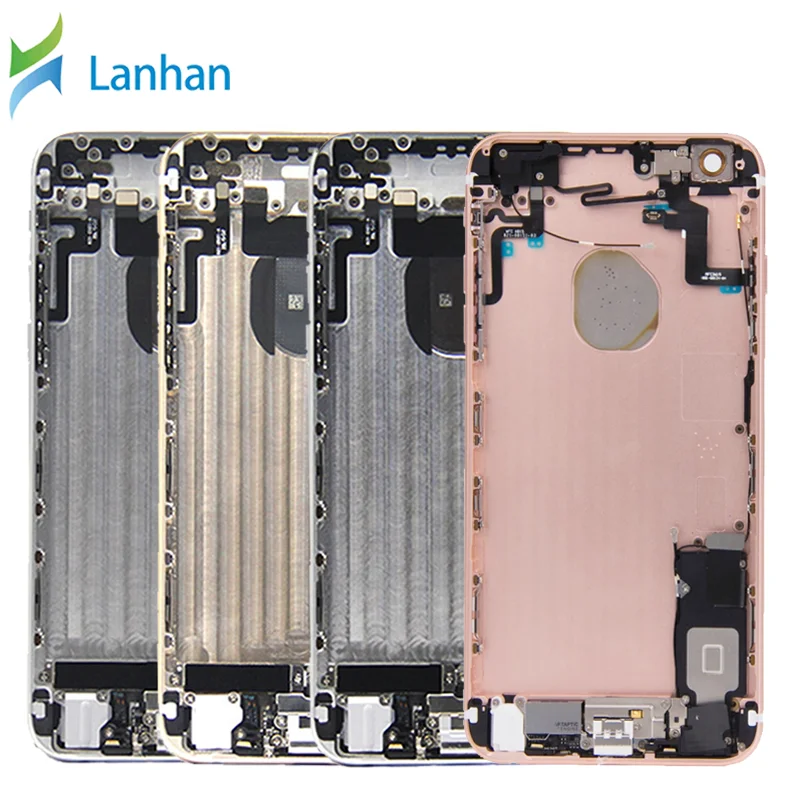 Wholesale Smartphone spare parts battery back housing frame with small parts assembly for iphone 6s plus 6sp