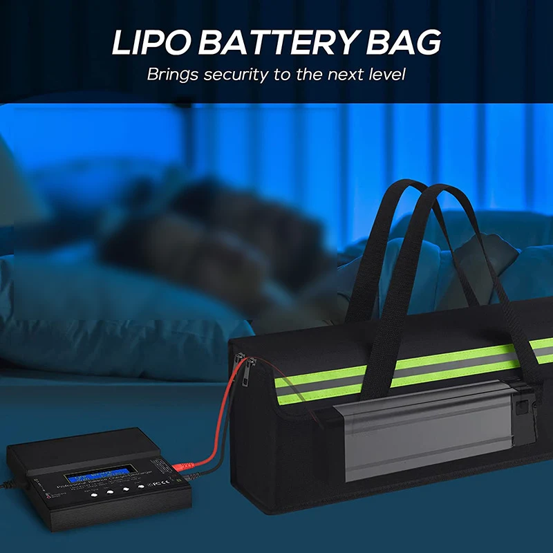 Lithium Battery Pack Foldable Electric Bicycle Bag E-Bike Combo Vehicle Battery Bag Explosion proof Lipo Battery Safe Bag