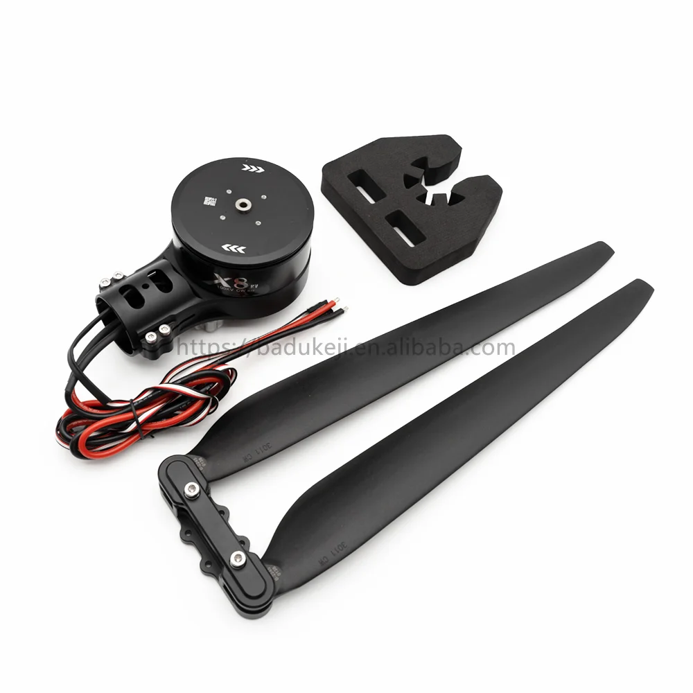 hobbywing 12S or 14S X8 integrated motor ESC power system 80A 3011 Blades propeller Combo agricultural spray UAV drone Power