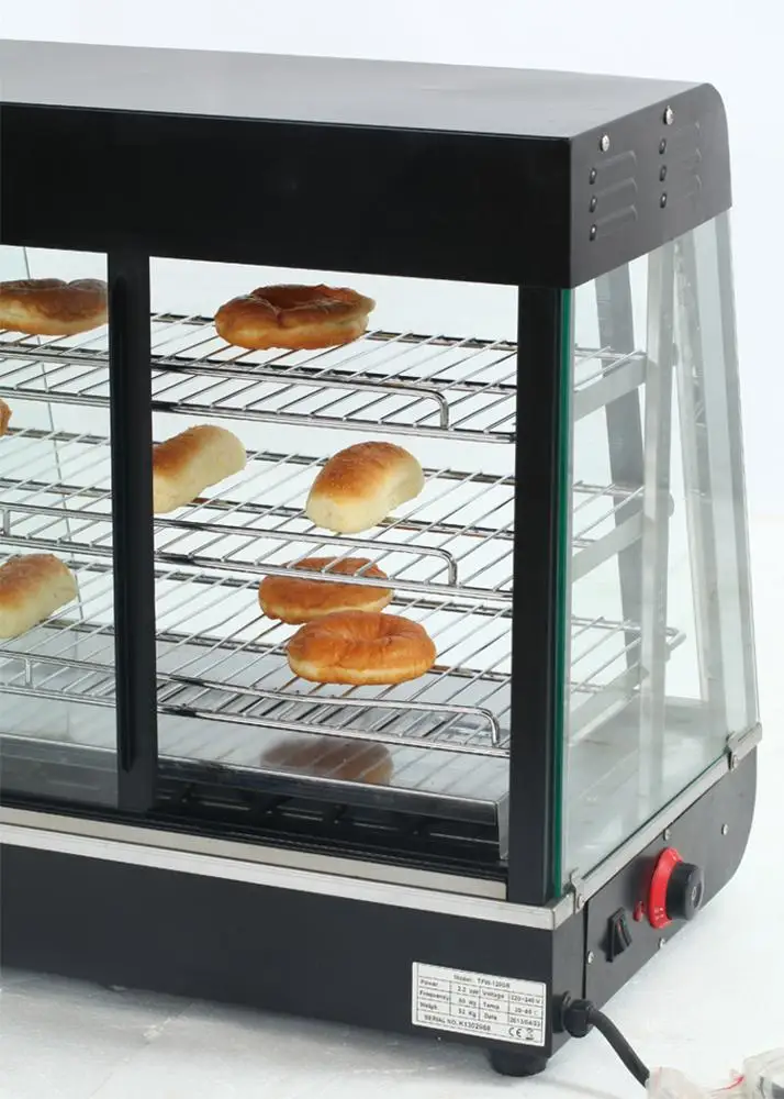 
2020 Curved Glass Electric Food Warming Display Showcase/High Efficiency Food Warmer 