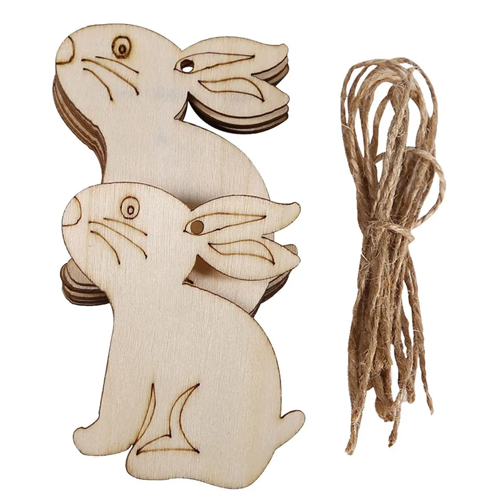 Деревянные украшения для Пасхальных Кроликов