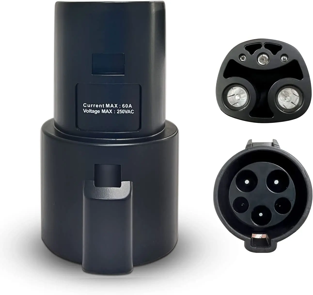 J1772 to Tesla Charging Adapter Type 1 Female to Tesla Male Electric Vehicle Charging Connector Support 60 Amp 250V AC