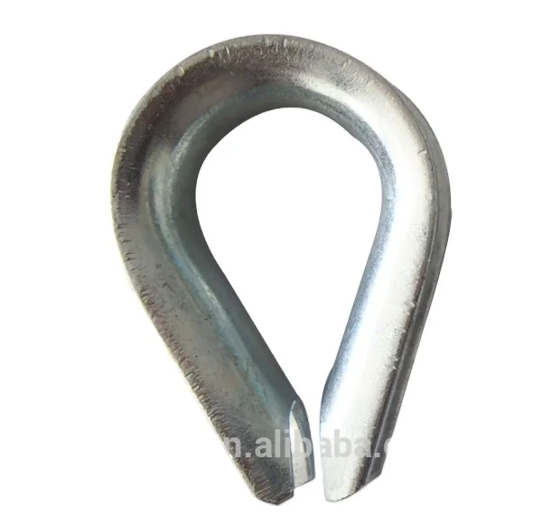 good quality good quality Linyi wells carbon steel wire rope lifting thimble DIN9899A thimble