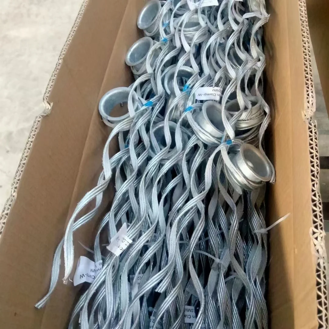 Горячее оцинкование ADSS волоконный кабельный кронштейн натяжения 15kn для спирального сцепления