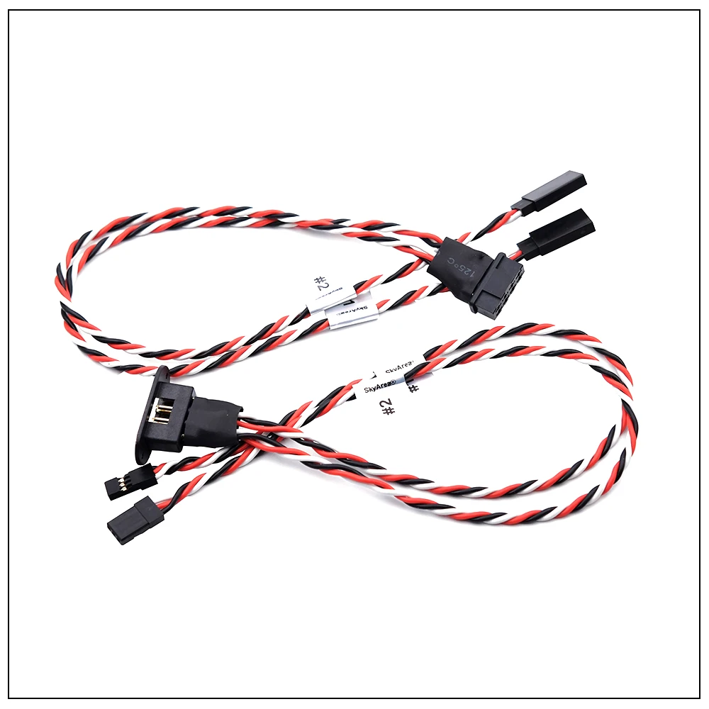 MPX 8Pin Golden Plated Connector Multi-Wires With Servo Extension Plug Male Femal 2/3 Wires For RC Model Glider Airplanes