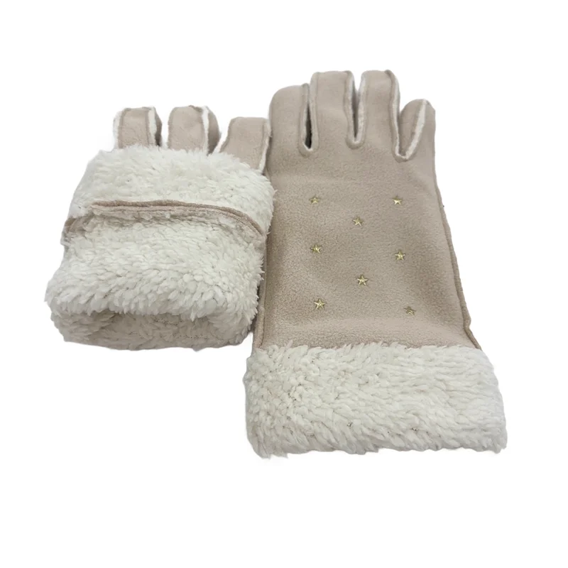 Top Quality Women sew gloves with ironed sheets Thickened warm gloves Soft gloves