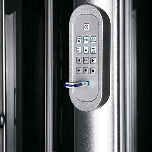 
Aquacubic Computerized Steam Sauna Whirlpool Massage Shower Room 