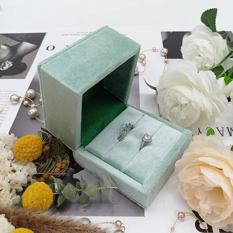 Customized Ring Luxury Travel Ear Pair Pink Packing Case Ribbon Necklace Jewelry Kids In Organized Storage Box Rings