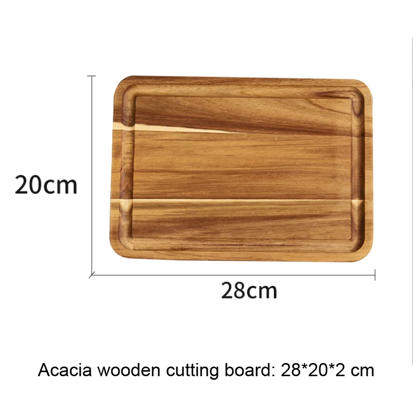 Rectangle acacia wood wooden cutting board chopping board