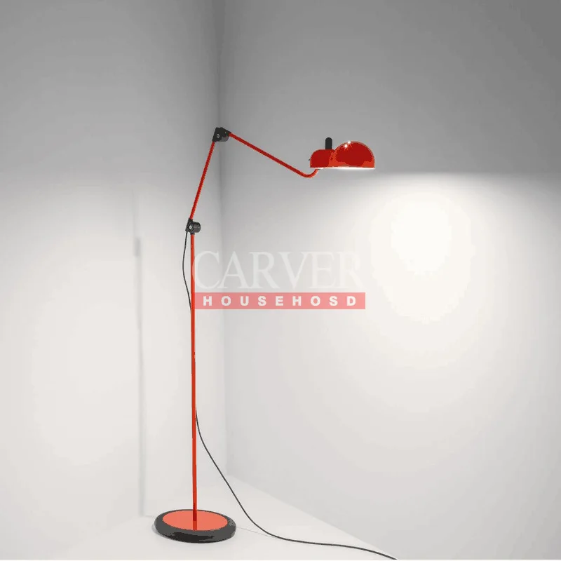black home reading floor lamp Red Office Simple Floor Lamp