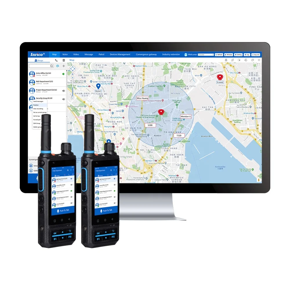 Рация Inrico S200 3 1 дюйма android двусторонняя радиосвязь с поддержкой GPS NFC SOS передняя и задняя