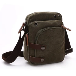 Brown Mens Canvas Small Tactical Black Military Laptop school Colleague Leather Cute Vintage Crossbody Bag Men