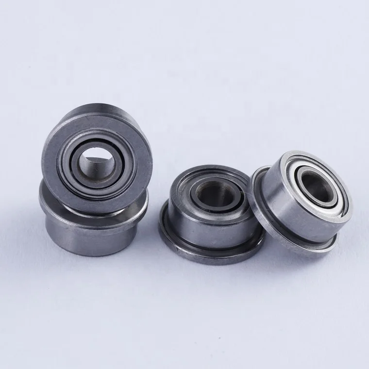 High Precision Miniature Flanged Ball Bearing 3*7*3MM F683ZZ Single Row Speed Chrome Steel From