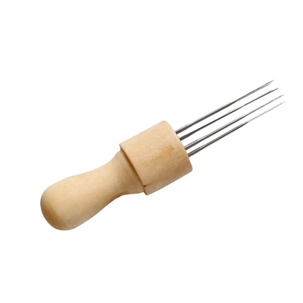 Иглы для валяния 8 в 1, деревянная ручка, деревянный держатель, инструмент «сделай сам» для ваты, ровинг, войлок, перфоратор, войлок для рукоделия