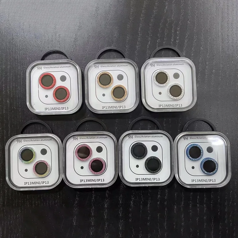 Diamond Bling For iPhone camera lens protector film for iphone 14 13 12 pro max glass protector de camara