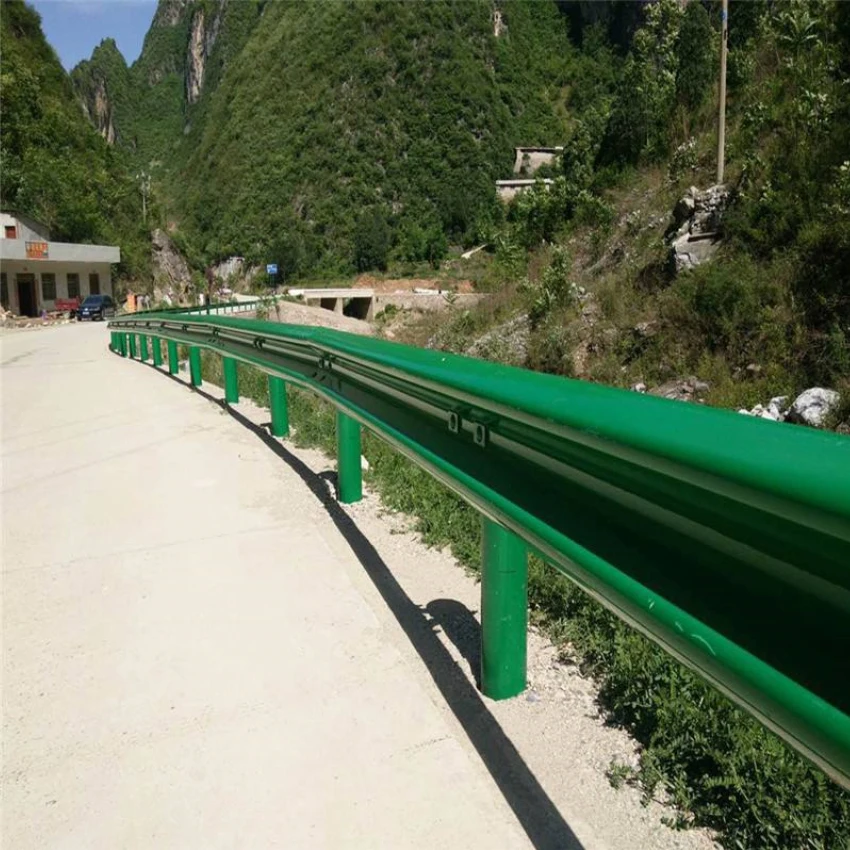 CE Standard Galvanized En1317 N1 AASHTO M180 W Beam Corrugated Highway Guardrail Traffic Metal Anti-Collision Road Barrier