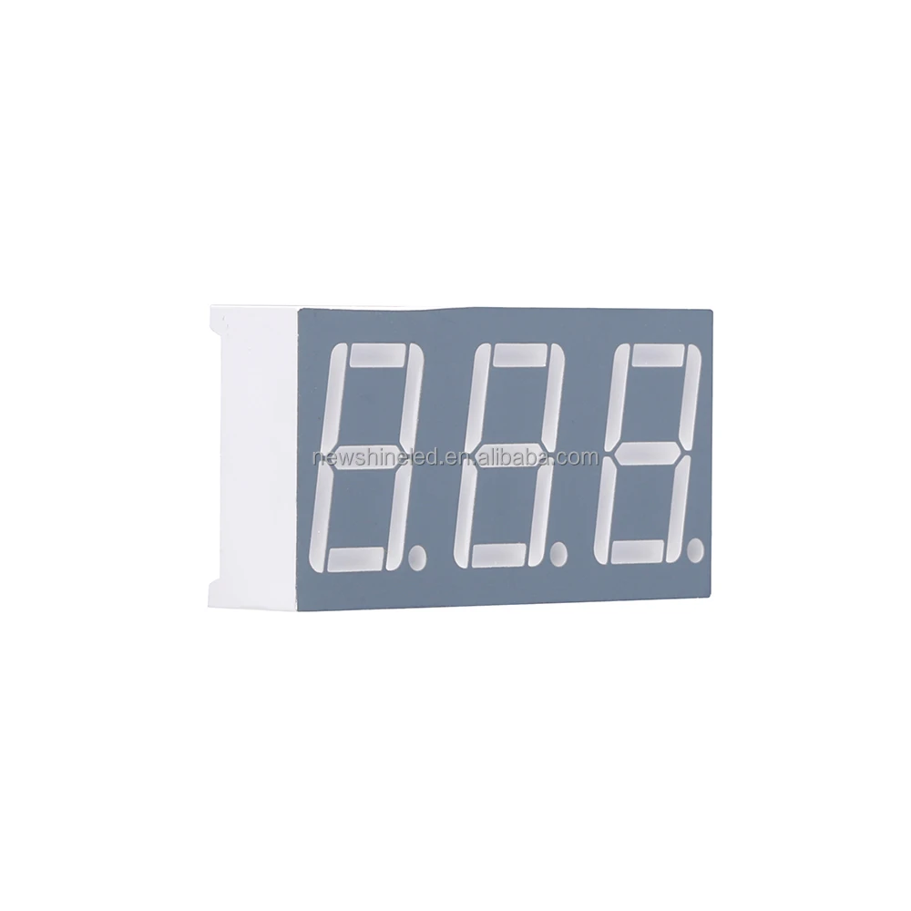 Top quality red led 7 segment display board 0.40 inch DIP display 7 segment led triple 3 digits seven segment display showing
