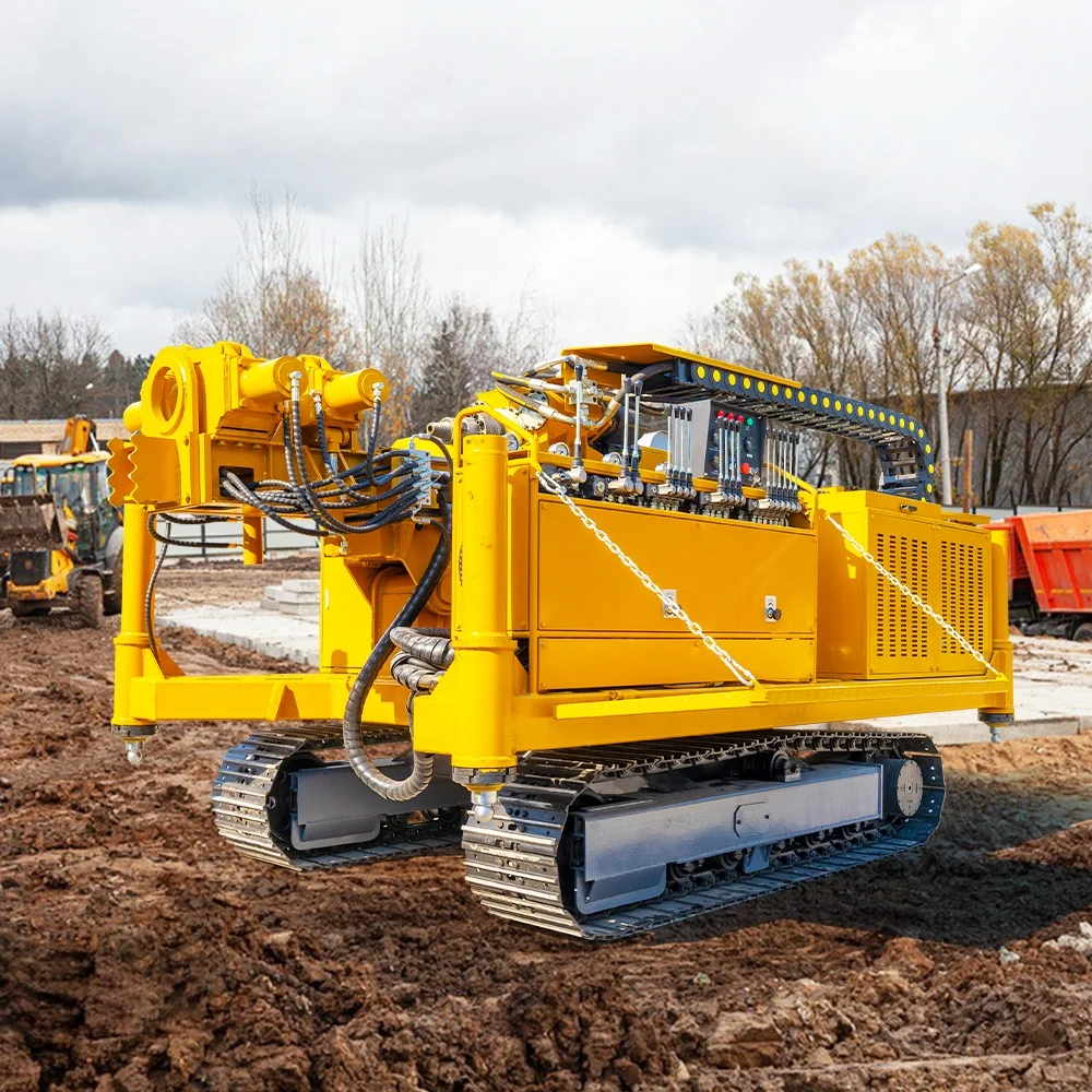 Crawler jet grouting machine Slope support Deep foundation pit support drill rig
