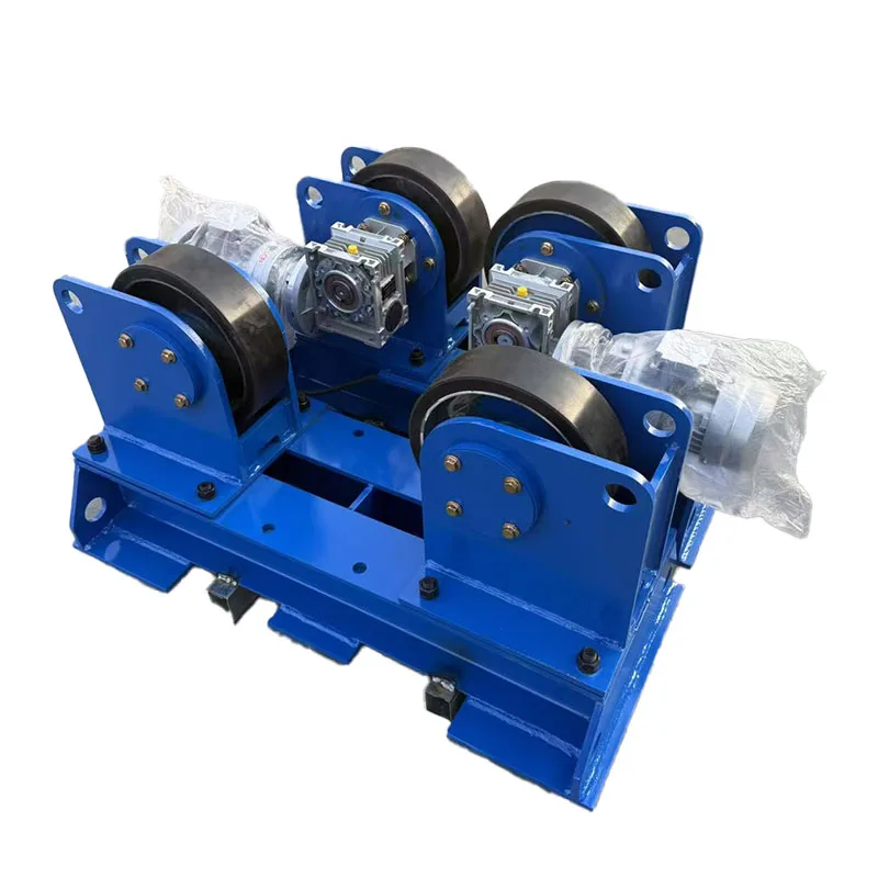 Industrial Heavy-Duty Automatic Welding Turning Rolls Stationary Self-Aligned Rotator Rubber Roller Pipe Welding Motor Bearing