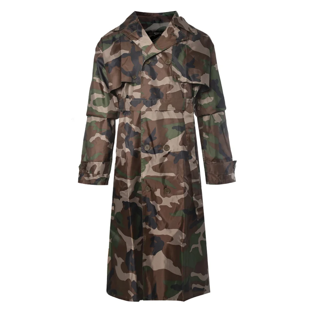 XINXING Waterproof Windproof Nylon Fabric PVC Coating Long Sleeve Overcoat Outdoor Duty Tactical Camo Rain Cape Poncho