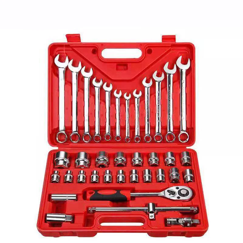 Hardware Car Repairing Tool Kit Profession Tool Set 37pcs Aluminum Alloy Auto Fixing Hand Tool Kit