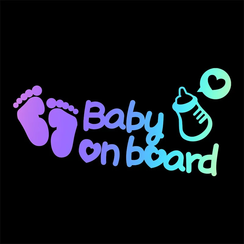 EITE new 6 inch*6 inch baby in car on board custom die cut safety Vinyl Sticker Car Decal Car Styling custom vinyl decal sticker
